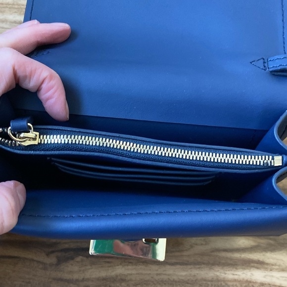 ZAC Zac Posen Mini Eartha Cross Body Chain Bag - Deep Blue - Picture 13 of 16